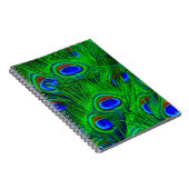 Peacock Feathers Fashion Collection Notizblock (Rechte Seite)