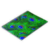 Peacock Feathers Fashion Collection Notizblock (Linke Seite)