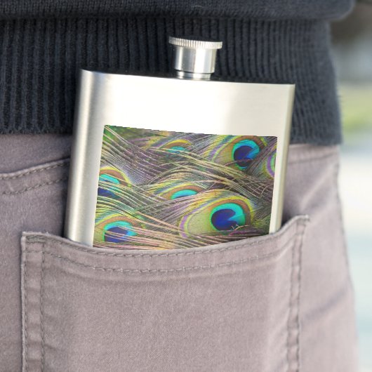 Peacock Feathers Flachmann (Beispiel)