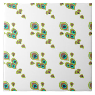 Peacock Feathers Fliese