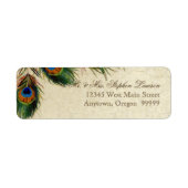 Peacock & Feathers Formal Wedding Address Address (Vorne)