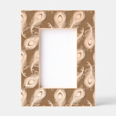 Peacock Feathers Geätzte Rahmen (Vorderseite)