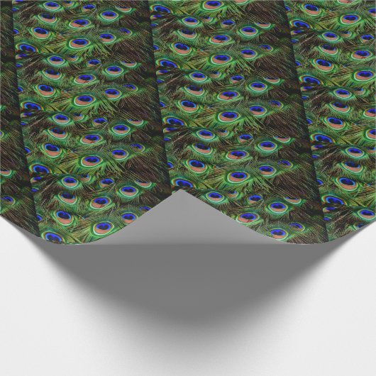 Peacock Feathers Geschenkpapier (Ecke)