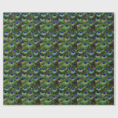 Peacock Feathers Geschenkpapier (Flach)