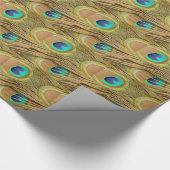 Peacock Feathers Geschenkpapier (Ecke)