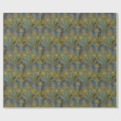 Peacock Feathers Geschenkpapier (Flach)