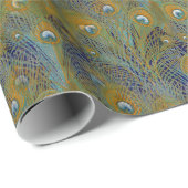 Peacock Feathers Geschenkpapier (Rolleneckpunkt)