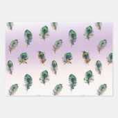 Peacock Feathers Geschenkpapier Set (Vorderseite 3)