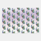 Peacock Feathers Geschenkpapier Set (Vorderseite)