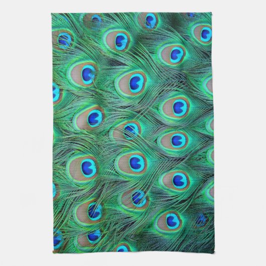 Peacock Feathers Geschirrtuch (Vertikal)