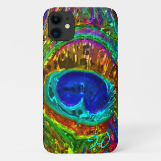 Peacock Feathers Glass Art 1 Case-Mate iPhone Hülle