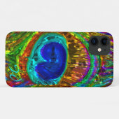 Peacock Feathers Glass Art 1 Case-Mate iPhone Hülle (Rückseite (Horizontal))