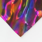Peacock Feathers Glass Art 1 Fleecedecke (Ecke)