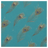 Peacock Feathers Hübsch Stoff (Nahaufnahme)