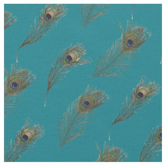 Peacock Feathers Hübsch Stoff (Nahaufnahme)