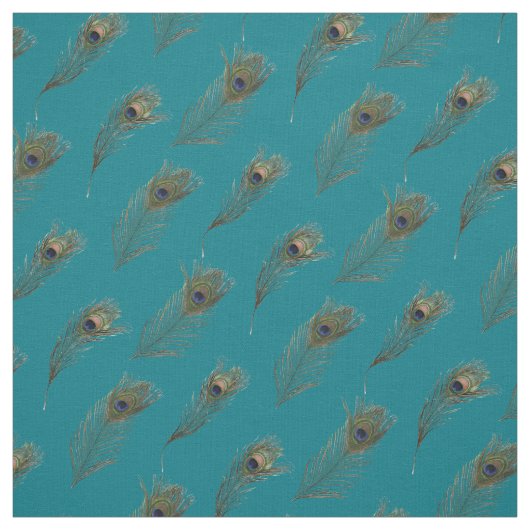 Peacock Feathers Hübsch Stoff (Muster)