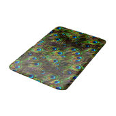 Peacock Feathers Invasion Bathmat Badematte (Schrägansicht)