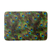 Peacock Feathers Invasion Bathmat Badematte (Vorderseite)