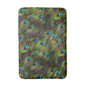Peacock Feathers Invasion Bathmat Badematte (Vorderseite Vertikal)
