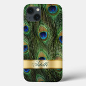 Peacock Feathers iPhone 6 Monogram Case (Rückseite)