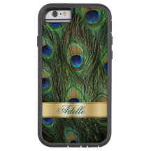 Peacock Feathers iPhone 6 Monogram Case