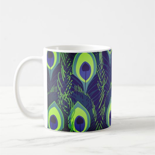 Peacock Feathers Kaffeetasse (Links)