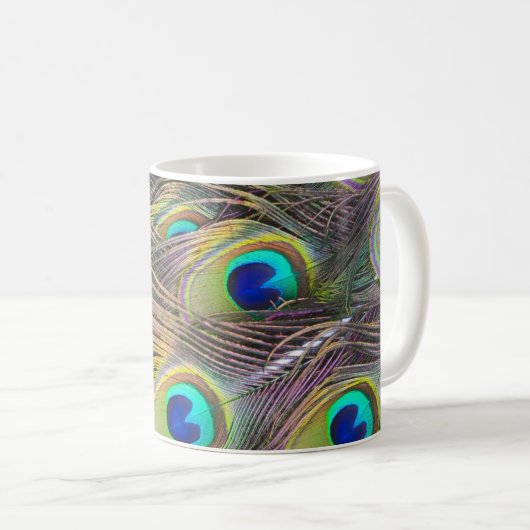 Peacock Feathers Kaffeetasse (VorderseiteRechts)