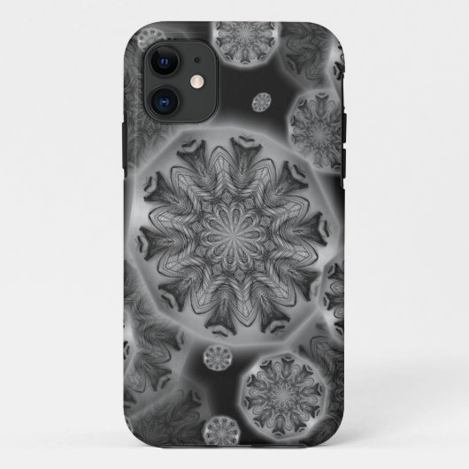 Peacock Feathers Kaleidoscopes iPhone Case (Rückseite)