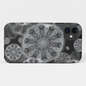 Peacock Feathers Kaleidoscopes iPhone Case (Rückseite (Horizontal))