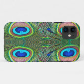 Peacock Feathers Kaleidoskop Print Case-Mate iPhone Hülle (Rückseite (Horizontal))