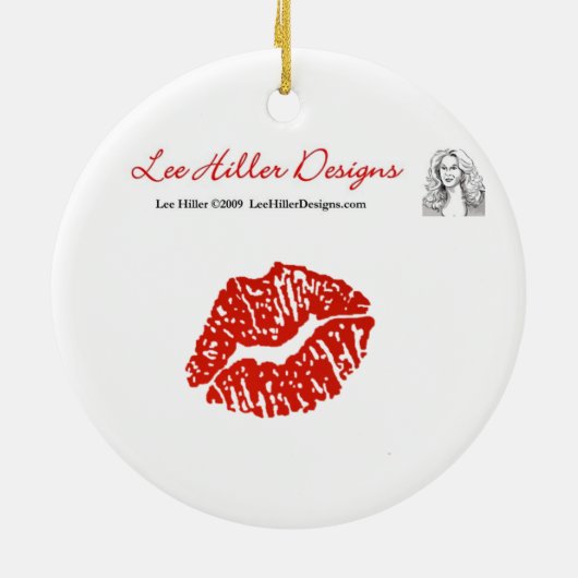 Peacock Feathers Kaleidoskop Print Keramikornament (Hinten)