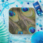 Peacock Feathers Kauai Hawaii Pappteller (Party)