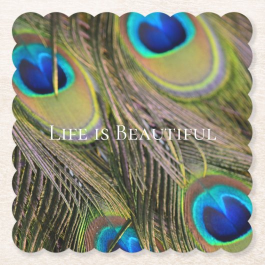 Peacock Feathers Kauai Hawaii Untersetzer (Vorderseite)