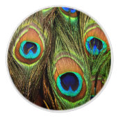 Peacock Feathers Keramik Knob Keramikknauf (Vorderseite)