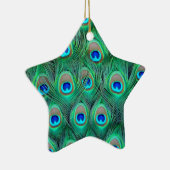 Peacock Feathers Keramik Ornament (Rechts)