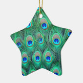 Peacock Feathers Keramik Ornament (Links)
