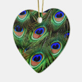 Peacock Feathers Keramik Ornament (Links)