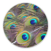 Peacock Feathers Keramikknauf (Vorderseite)