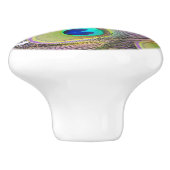 Peacock Feathers Keramikknauf (Seitenansicht)