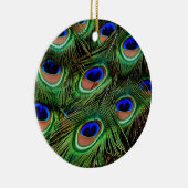 Peacock Feathers Keramikornament (Rechts)