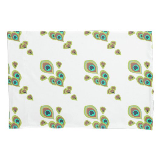 Peacock Feathers Kissenbezug (Vorderseite)