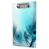 Peacock Feathers Klemmbrett (Links)