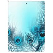 Peacock Feathers Klemmbrett (Rückseite)