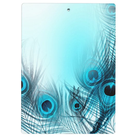 Peacock Feathers Klemmbrett (Rückseite)