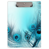 Peacock Feathers Klemmbrett (Vorderseite)