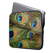 Peacock Feathers Laptop Sleeve (Vorderseite Links)