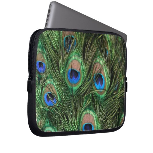 Peacock Feathers Laptopschutzhülle (Vorne Rechts)