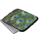 Peacock Feathers Laptopschutzhülle (Vorne Knopf)