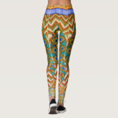 Peacock Feathers Leggings (Rückseite)
