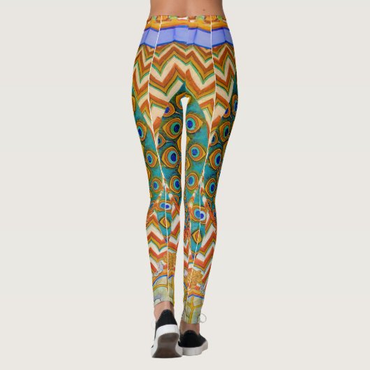 Peacock Feathers Leggings (Rückseite)